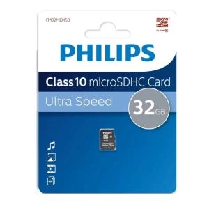 Карта памяти Philips Micro SDHC Class 10 32Gb без адаптера FM32MD45B