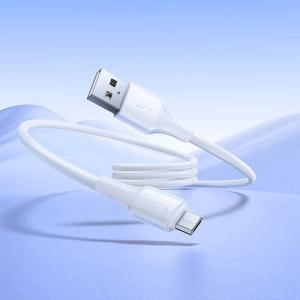 Кабель для зарядки Micro USB HOCO X120 2.4A 1м силиконовый белый