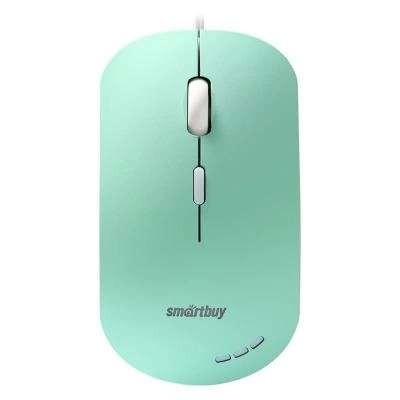 Мышь проводная Smartbuy 288-LG бесшумная с подсветкой зеленая (SBM-288-LG)