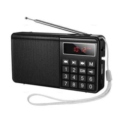 Радиоприемник портативный 2в1 HOCO HI50 BT V5.3 AM+FM с фонариком черный