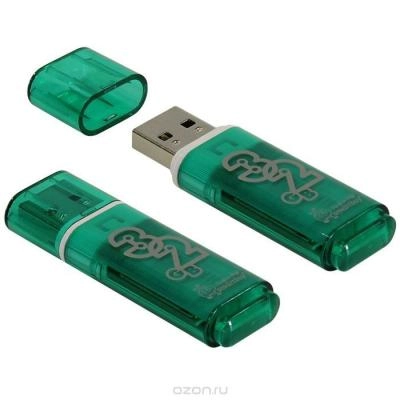 Флеш-накопитель Smartbuy Glossy зеленая 32Gb