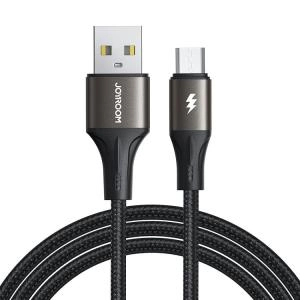 Кабель для зарядки Micro USB Joyroom SA25 1.2м 3A в оплетке черный