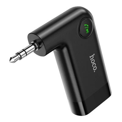 Блютуз aux FM трансмиттер bluetooth адаптер ресивер Hoco E53 черный
