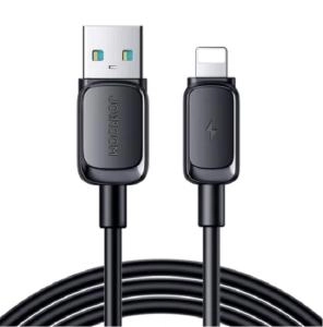 Кабель для зарядки iphone Lightning Joyroom S-A14 1.2м 3A силикон черный