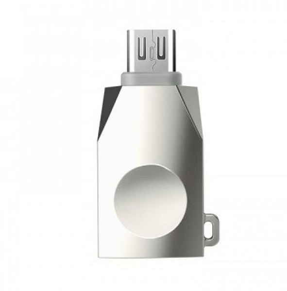 Адаптер переходник OTG с Micro USB на USB 3.0 HOCO UA10 жемчужный