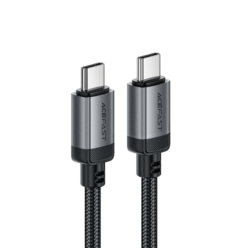 Кабель для зарядки Type-C to Type-C Acefast C20-03 60W 1.2м в тканевой оплетке черный