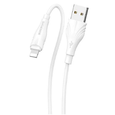 Кабель для зарядки iphone Lightning Borofone BX18 2м белый