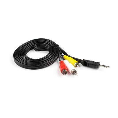 Кабель аудио-видео Atcom AT7320 3RCA - TRRS 3.5 mm 1.8 m черный