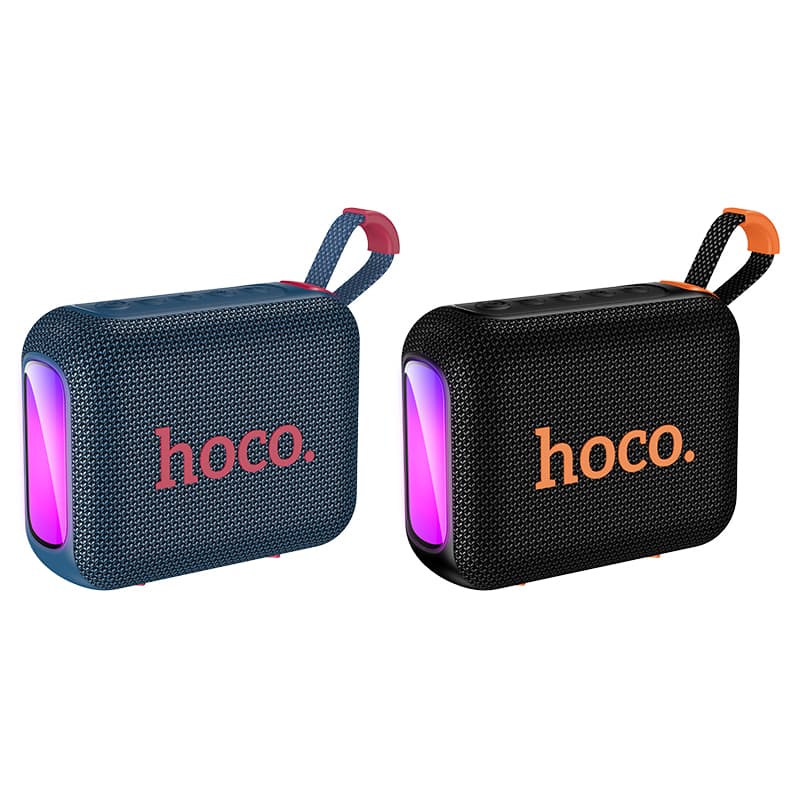 Колонка блютуз HOCO HC31 River LED влагозащищенная черная 1500mAh