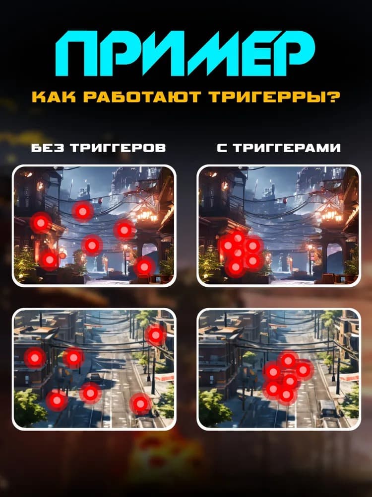 фото Триггер игровой мобильный контроллер джойстик Hoco GM5 кнопки на корпус телефона