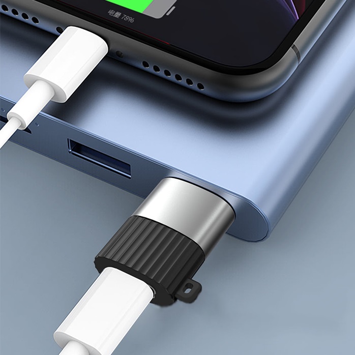 Адаптер переходник OTG с USB на Type-C USB xomobile NB149E 2.4A черный