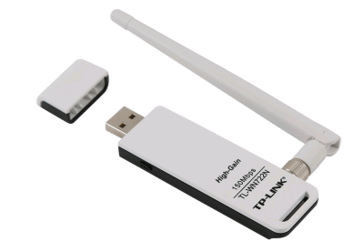 USB адаптер Wi-Fi TP-Link TL-WN722N N150 белый (USB2.0 2.4ГГц до 150Мбит/с)