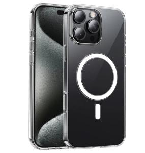Чехол накладка для iphone 16 Pro (6.3) HOCO AS4 пластик с магнитом прозрачная