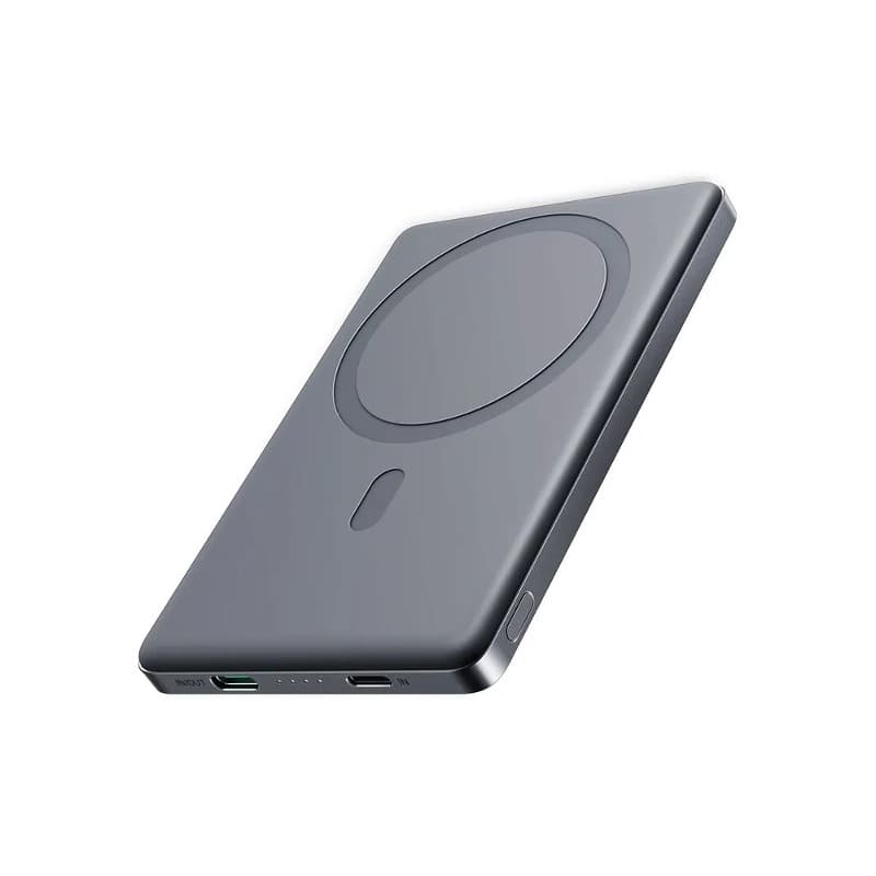 фото Внешний аккумулятор повербанк Power bank Joyroom JR-PBM08 Pro Ultra-Slim 10000mAh PD 20W с магнитом для magsafe натуральный титановый