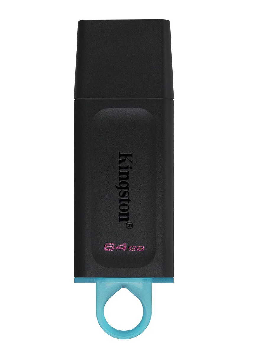 Изображение Флеш-накопитель Kingston DTX Exodia USB 3.2 черный/бирюзовая 64Gb
