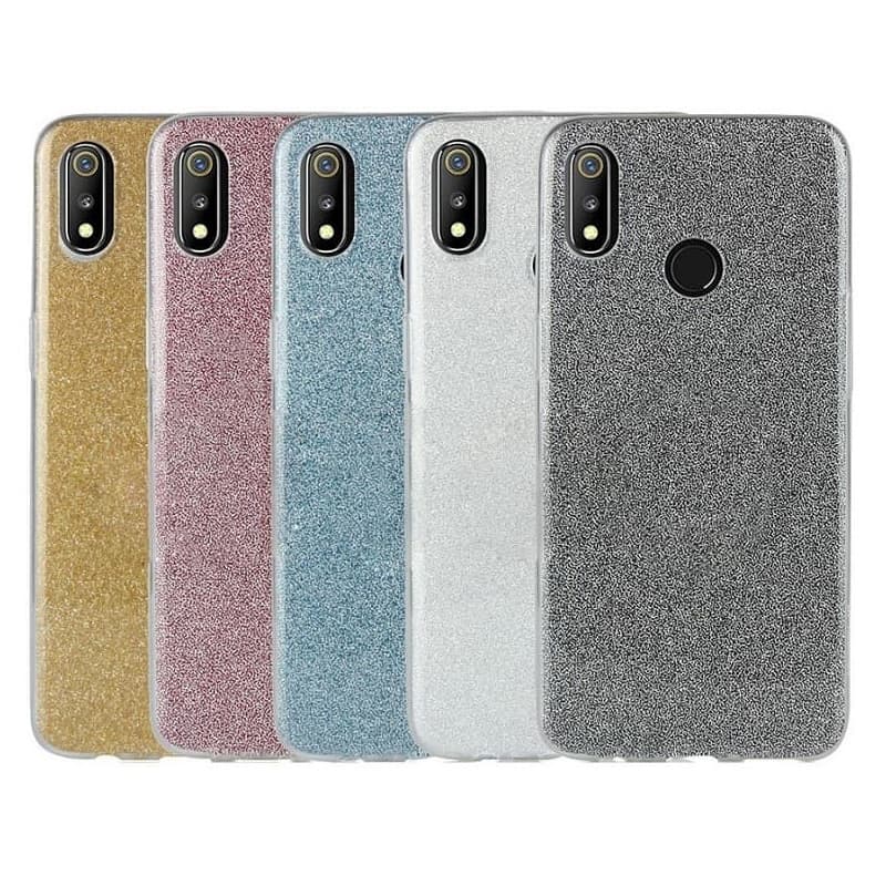 фото Чехол накладка для Xiaomi Redmi 8A силикон с блеском голубая