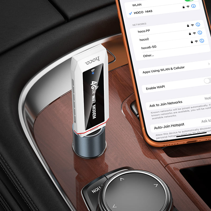 Беспроводной WiFi Роутер Hoco HI43 Wi-Fi6 4G 150Мбит/с белый