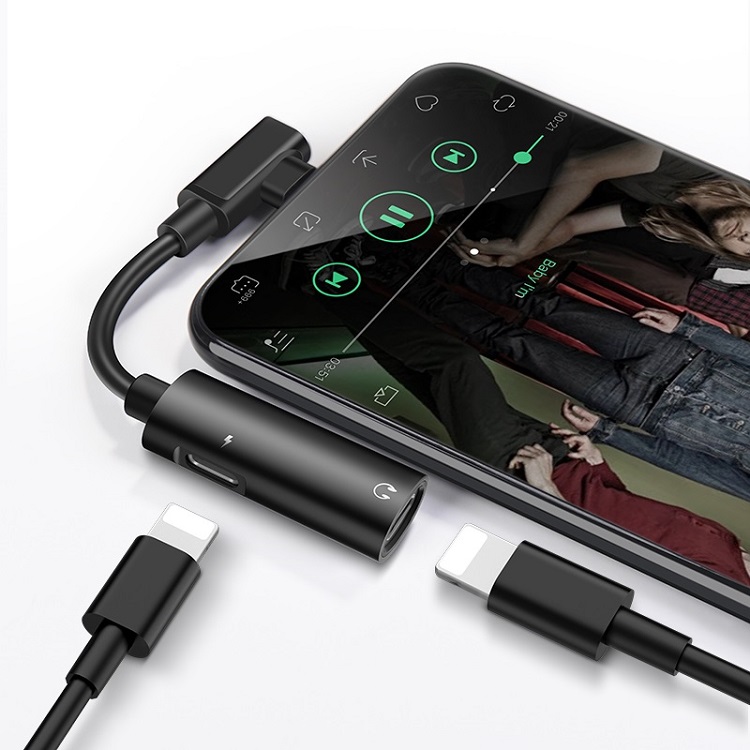Аудио адаптер переходник для наушников iphone с Lightning на 2 Lightning Hoco LS18 2A красный Аудио адаптер переходник для наушников iphone с Lightning на 2 Lightning Hoco LS18 2A красный