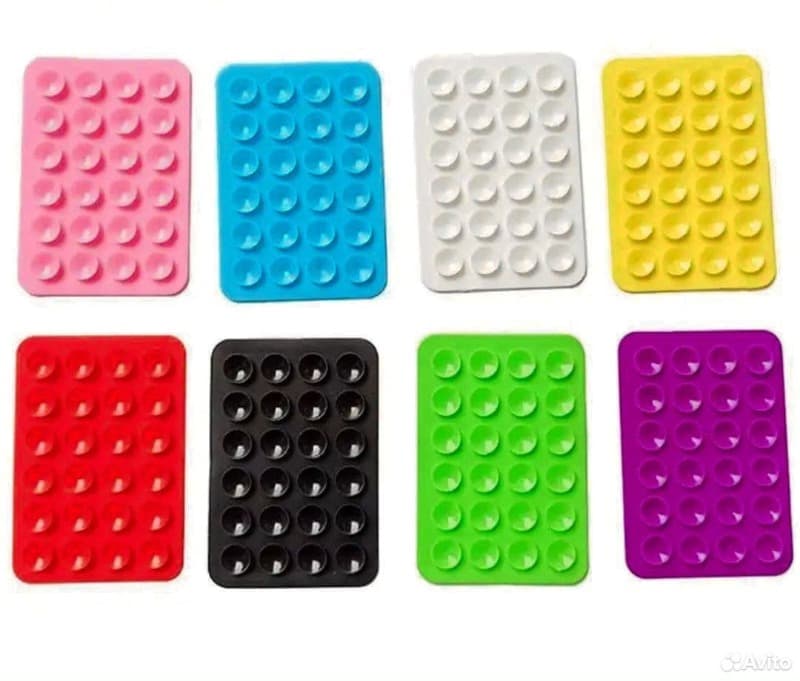 фото Присоска силиконовый держатель для телефона липпер односторонний оранжевый