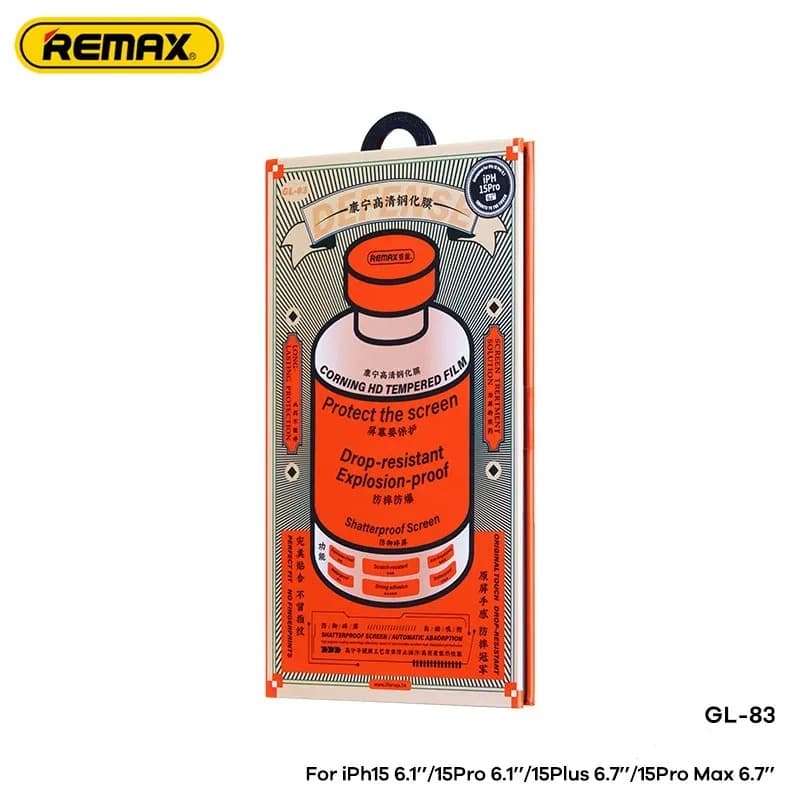 фото Защитное стекло для iphone 15 Pro Max 6.7 Remax GL-83 Corning супер прочное прозрачное