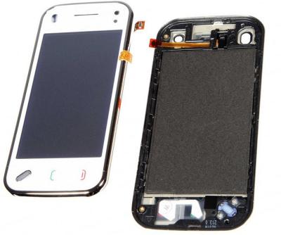 Тачскрин для Nokia N97mini белый с рамкой o