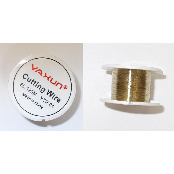 Струна для разборки сенсорных модулей 0,1мм 100м (золото)