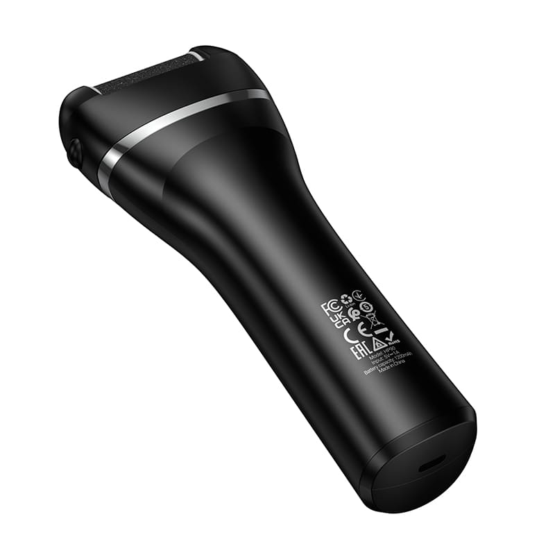 Электрическая пилка для пяток роликовая Hoco HP90 120mAh черная