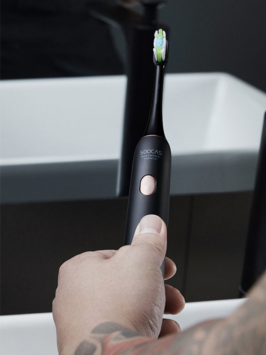 Электрическая зубная щетка ми сяоми ксиоми Sonic Electric Toothbrush X3U (2 насадки+щеточка для лица) черная Электрическая зубная щетка ми сяоми ксиоми Sonic Electric Toothbrush X3U (2 насадки+щеточка для лица) черная