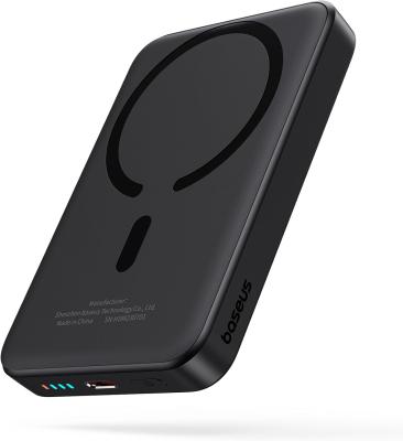 Внешний аккумулятор повербанк Power bank Baseus Magnetic Mini Air 10000mAh PD 20W с магнитом для magsafe черный PPCXM10A/P10059001113-00