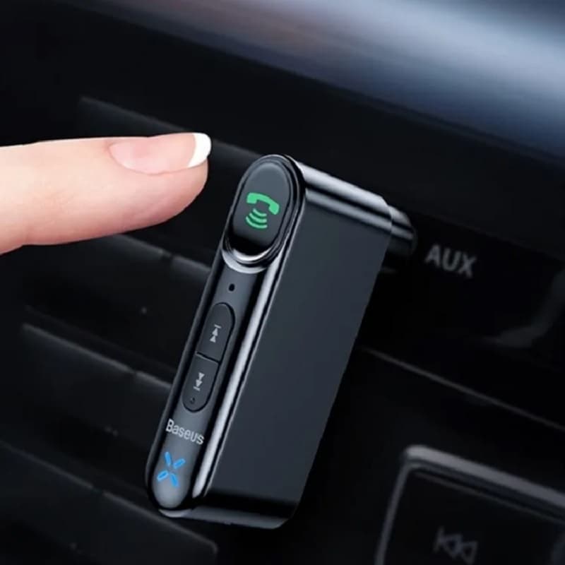 Изображение Блютуз aux FM трансмиттер bluetooth адаптер ресивер Baseus Qiyin AUX Car Receiver BSBA-02 черный WXQY-01/WXQY010001 сайта akstel.ru фото Блютуз aux FM трансмиттер bluetooth адаптер ресивер Baseus Qiyin AUX Car Receiver BSBA-02 черный WXQY-01/WXQY010001