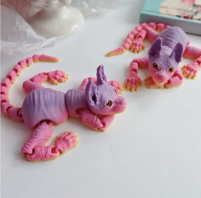 Подвижная игрушка 3D кот Сфинкс 31см Подвижная игрушка 3D кот Сфинкс 31см