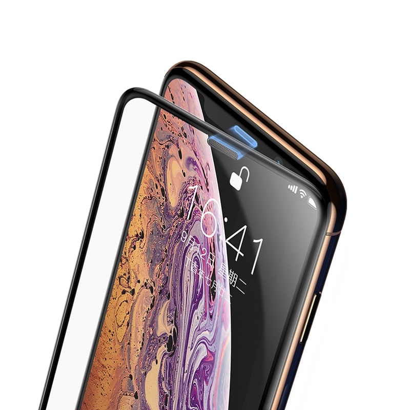 фото Защитное стекло для iphone 11 Pro Max/XS Max 6.5 Baseus Full-screen curved WA-01 черное
