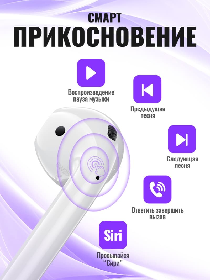 фото Наушники беспроводные Borofone BW25 белые 