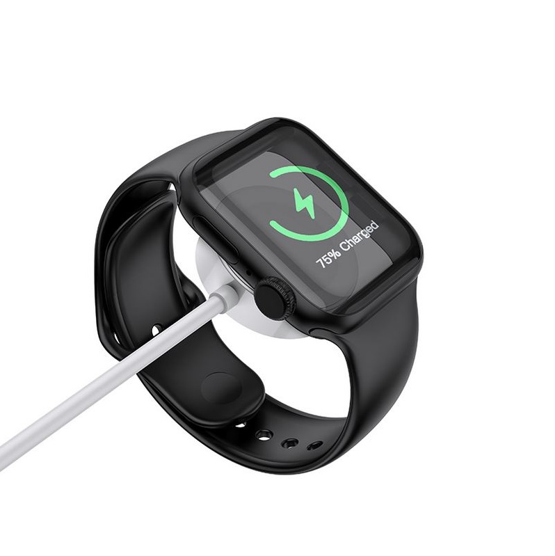 Магнитное зарядное устройство кабель для часов Apple Watch Borofone BQ13 белое