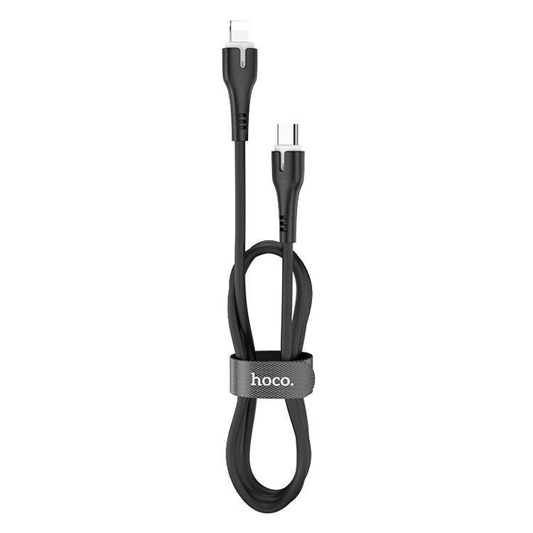 Кабель для зарядки iP Lightning to Type-C HOCO X45 PD 18W 1м 3A черный