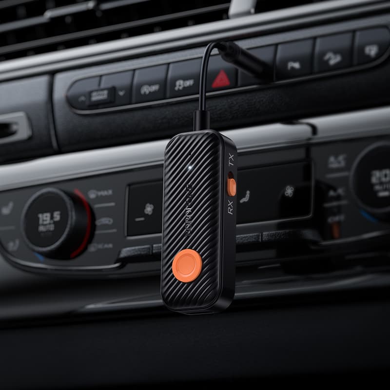 фото Блютуз aux FM трансмиттер bluetooth адаптер ресивер Borofone BC62 черный