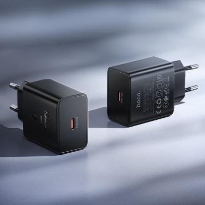 Сетевое зарядное устройство Адаптер Блок питания HOCO N77 GaN PD 45W Type-C USB-C черное