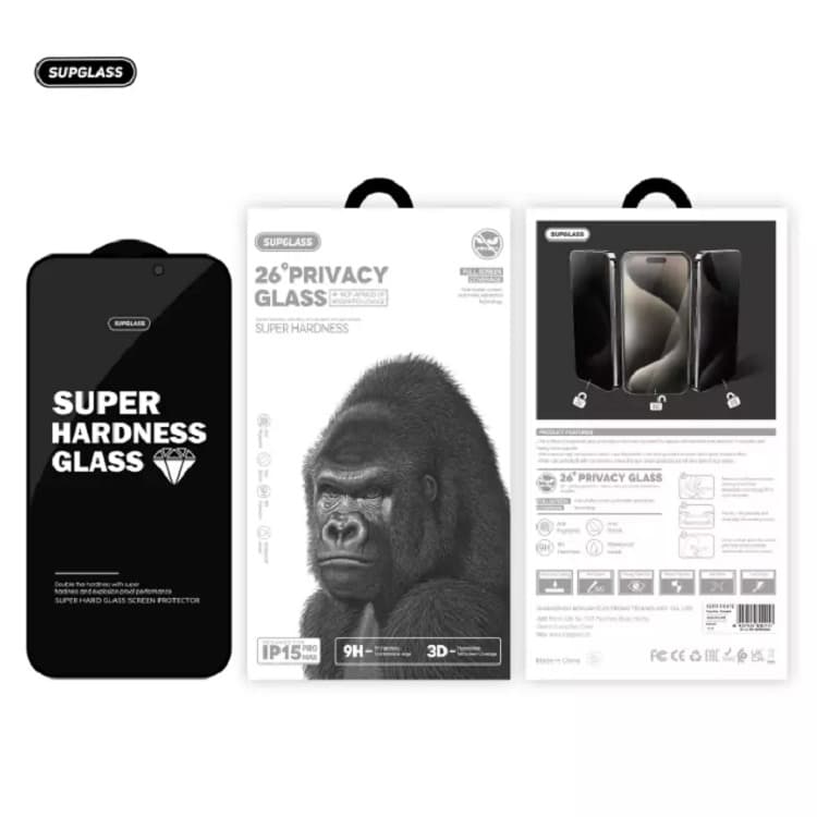Изображение Защитное стекло для Samsung S24 Ultra SupGlass XC-12 Privacy от подглядывания 3D черное фото Защитное стекло для Samsung S24 Ultra SupGlass XC-12 Privacy от подглядывания 3D черное