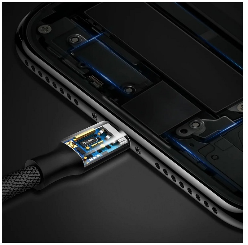 Кабель для зарядки iphone Lightning Baseus Yiven CALYW-01 2A 1.2м черный Кабель для зарядки iphone Lightning Baseus Yiven CALYW-01 2A 1.2м черный