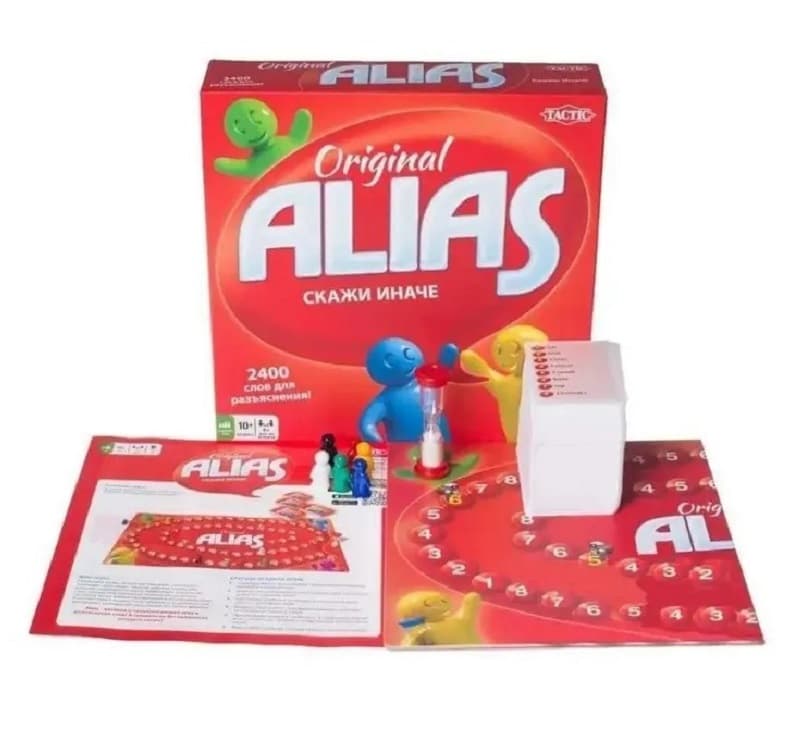 Настольная игра Alias алиас элиас Скажи иначе, 2400 слов для разъяснения