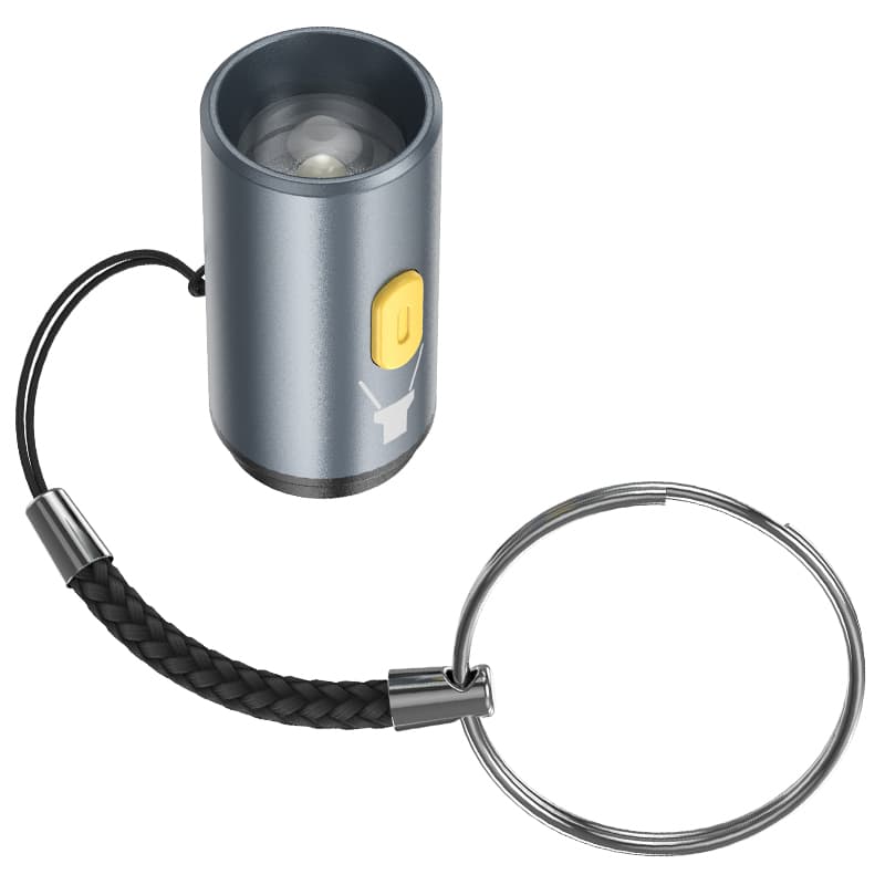 Изображение Портативный фонарик-брелок адаптер Hoco UA38A Type-C USB-C to LED серый металл фото Портативный фонарик-брелок адаптер Hoco UA38A Type-C USB-C to LED серый металл