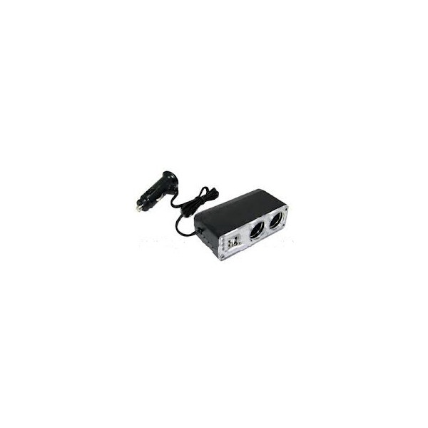 фото Разветвитель прикуривателя 12/24 2 выхода+2USB 1A с проводом CS219U AVS