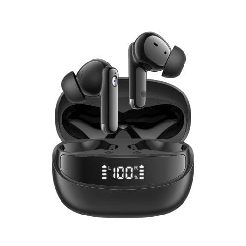 Изображение Наушники беспроводные Joyroom Jbuds BB3 с дисплеем черные фото Наушники беспроводные Joyroom Jbuds BB3 с дисплеем черные