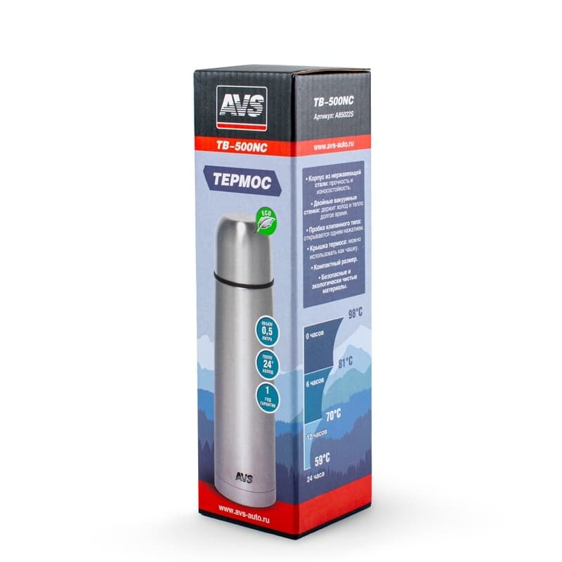 Термос AVS TB-1000NC 1000ml хром Термос AVS TB-1000NC 1000ml хром