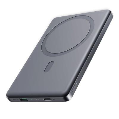 Внешний аккумулятор повербанк Power bank Joyroom JR-PBM08 Ultra-Slim 5000mAh PD 20W с магнитом для magsafe темно-серый