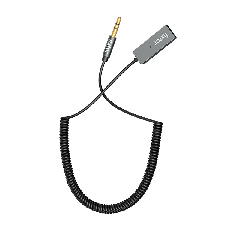 фото Блютуз aux FM трансмиттер bluetooth адаптер ресивер Fixtor BUA2 черный