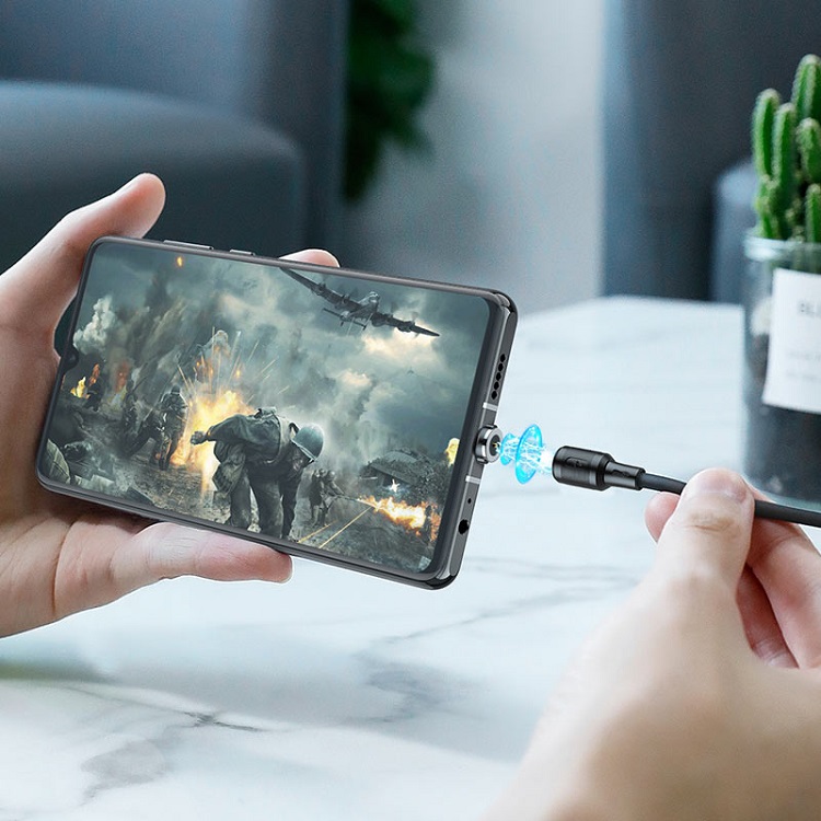 Кабель для зарядки Type-C USB HOCO X52 3A 1м магнитный черный