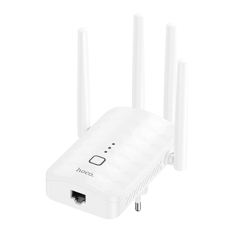 Усилитель беспроводного Wi-Fi сигнала репитер HOCO HI35 WiFi4 300Мбит/с белый