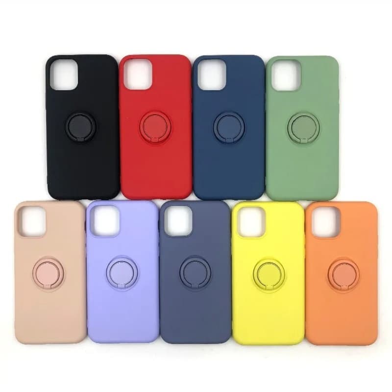 фото Чехол накладка для Xiaomi Poco M5 4G/Poco M4 5G силикон с магнитом и кольцом сиреневая с защитой камеры