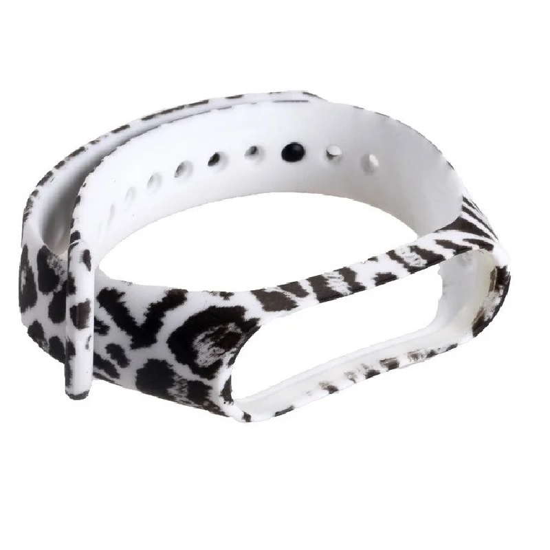 Ремешок для Mi Band 5/Mi Band 6/Mi Band 7 белый барс